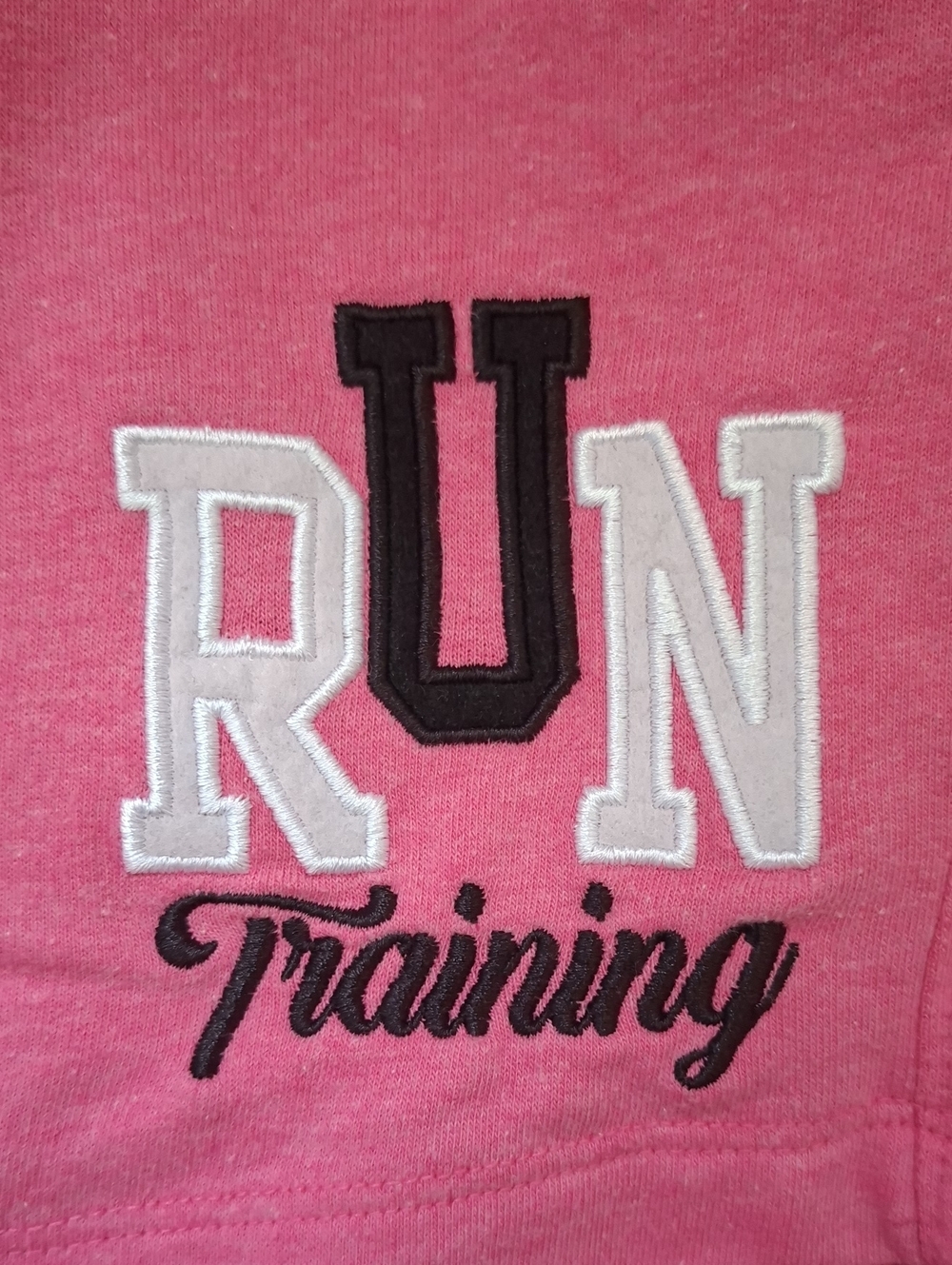Pink "RUN Training" Graphic Sweat Shorts - Picture 3 of 4